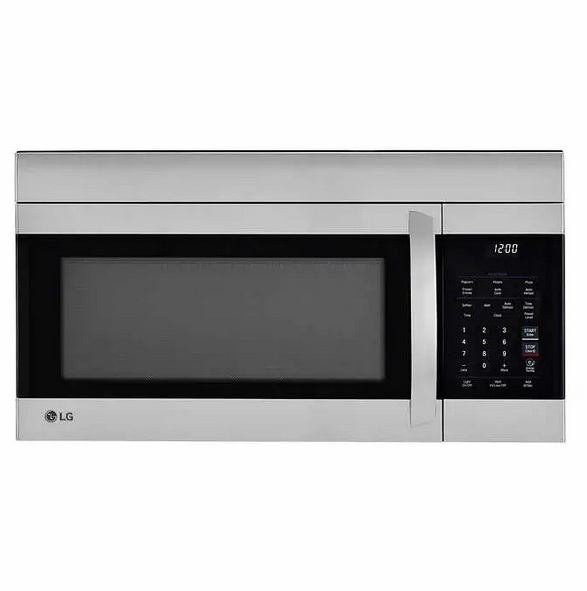 LG - Stainless-steel Over-the-range Microwave with EasyClean Interior